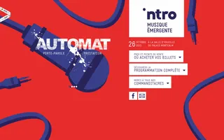 Intro Musique homepage website preview