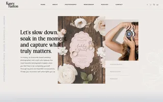 Kasey Fanton homepage website preview