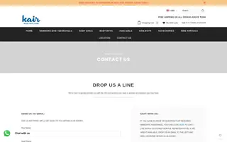 Kair Fashion homepage website preview