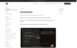Conductor homepage website preview
