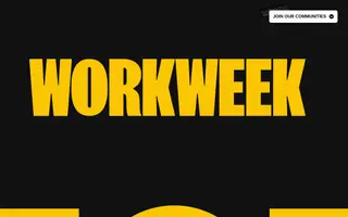 Workweek homepage website preview