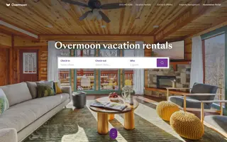 Overmoon homepage website preview