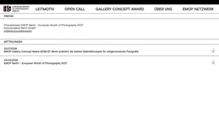 EMOP Berlin homepage website preview