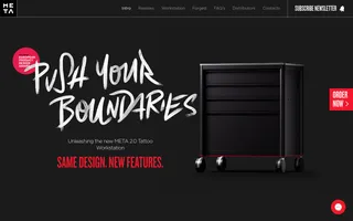 META homepage website preview