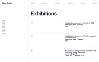 Flora Scales homepage website preview