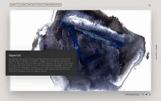 Oper(O) homepage website preview