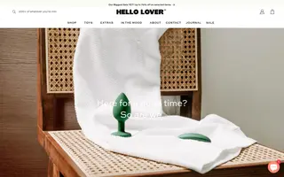 Hello Lover homepage website preview
