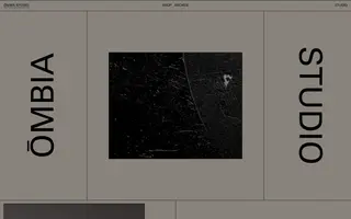 Ombia homepage website preview