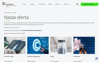 Łukasiewicz - IMiF homepage website preview
