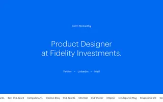 Colm McCarthy homepage website preview