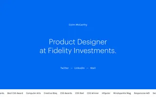 Colm McCarthy homepage website preview