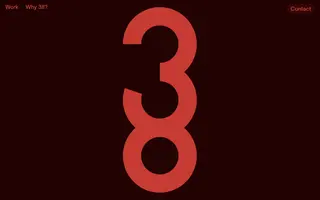 Studio 38 homepage website preview