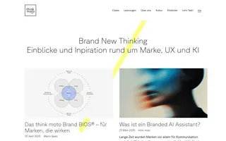 think moto homepage website preview