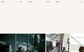 Curb homepage website preview