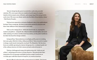 Tala Fustok homepage website preview