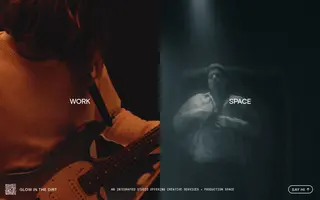 Glow in the Dirt homepage website preview