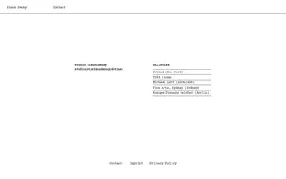 Simon Denny homepage website preview