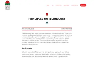 Techaction homepage website preview