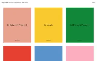 Ben Stockley homepage website preview