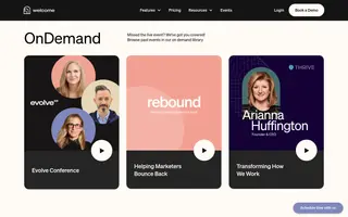 Welcome homepage website preview