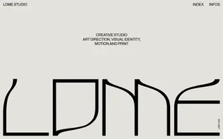 Lome Studio homepage website preview