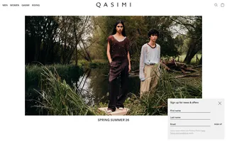 Qasimi homepage website preview