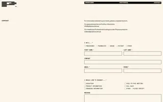 Phytoca homepage website preview