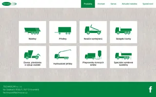Technocar homepage website preview
