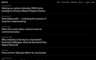 DNCO homepage website preview