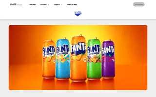 Fanta homepage website preview
