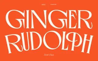 Ginger Rudolph homepage website preview