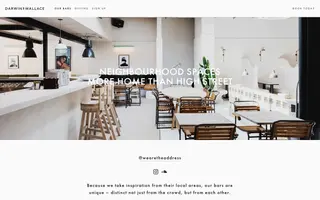 Darwin & Wallace homepage website preview