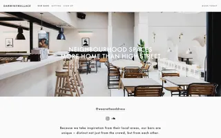 Darwin & Wallace homepage website preview