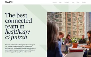 Oak HC/FT homepage website preview