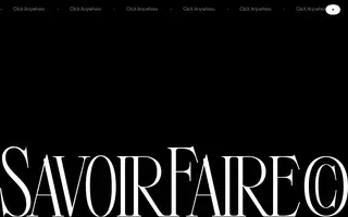SavoirFaire homepage website preview