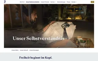 Frankfurter Allgemeine homepage website preview