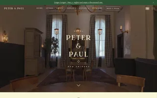 Hotel Peter & Paul homepage website preview