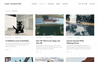 Narrator homepage website preview