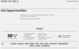 Aargauer Kunsthaus homepage website preview