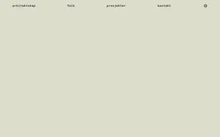 Arkitektskap homepage website preview