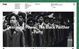 Tang Teaching Museum homepage website preview