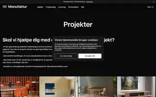 WB Manufaktur homepage website preview
