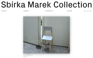 Marek Collection homepage website preview