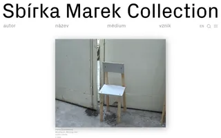 Marek Collection homepage website preview