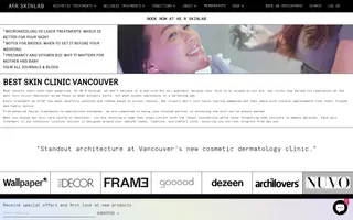 AE.R Skinlab homepage website preview