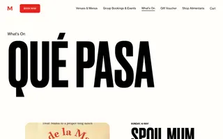 MoVida homepage website preview