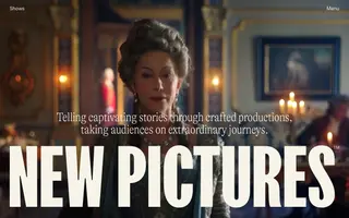 New Pictures homepage website preview