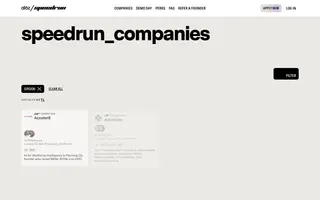 a16z Speedrun homepage website preview