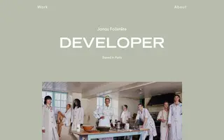 Jonas Folletête homepage website preview