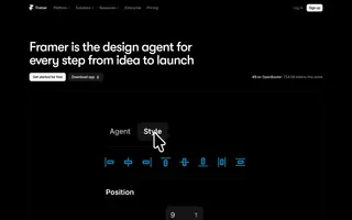 Framer Loupe homepage website preview
